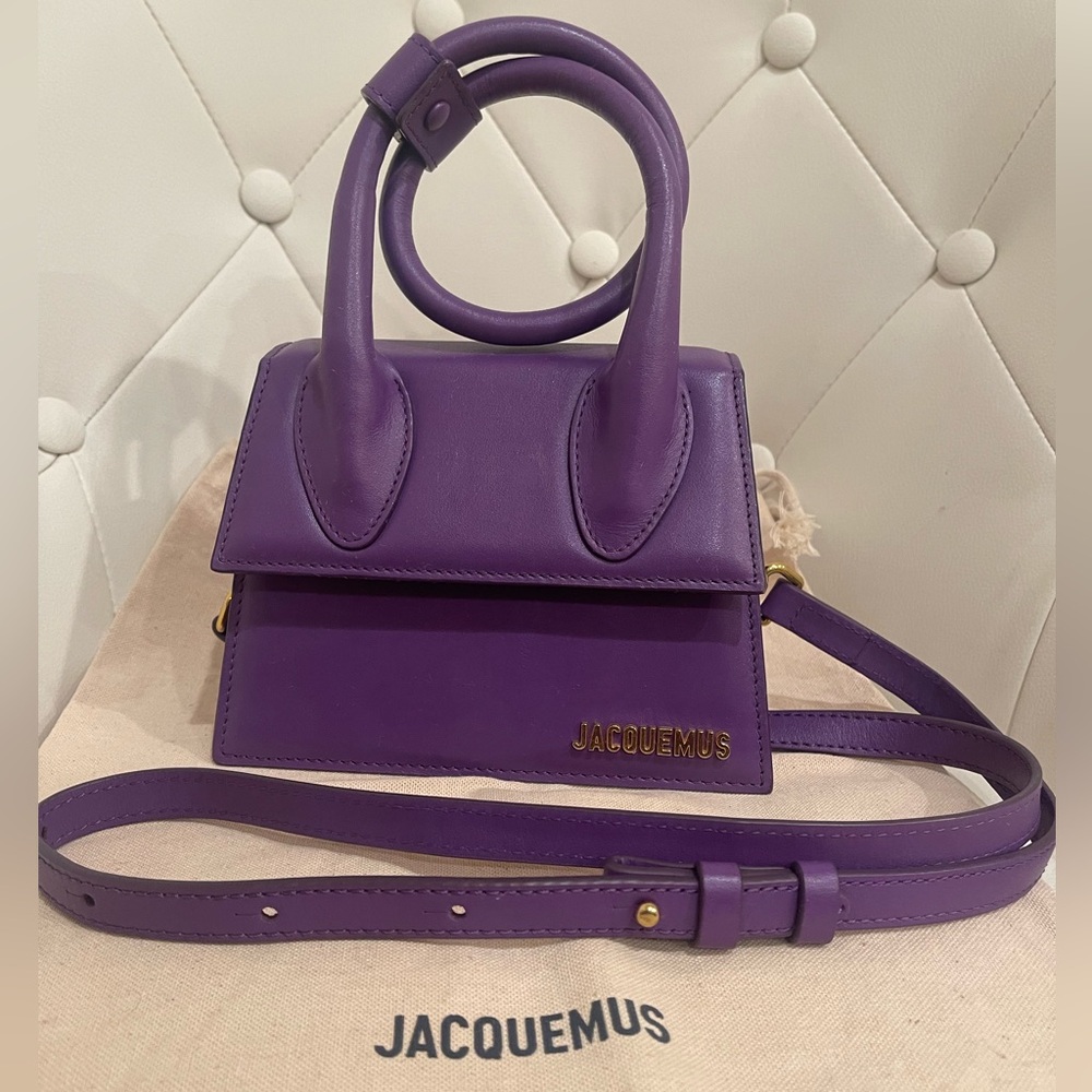 Extremely Rare Purple Jacquemus cult 'Le Chiquito' Bag